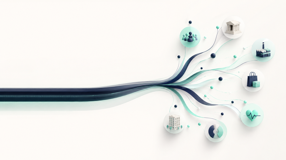 Multiple high-value evaluation use cases branching from one flexible Evalu+ evaluation backbone.